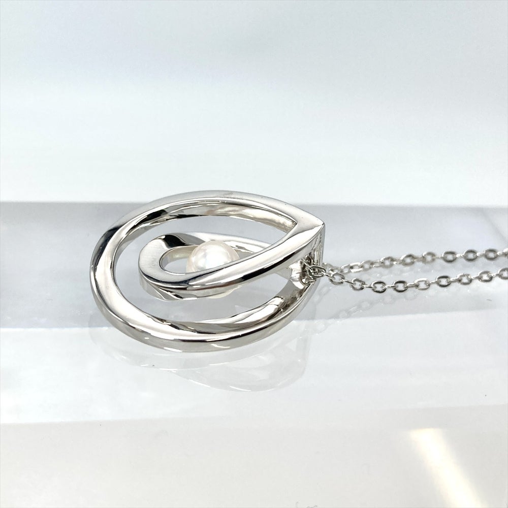 ミキモト MIKIMOTO ペルリータ パール 5.5mm ネックレス シルバー 5.9g