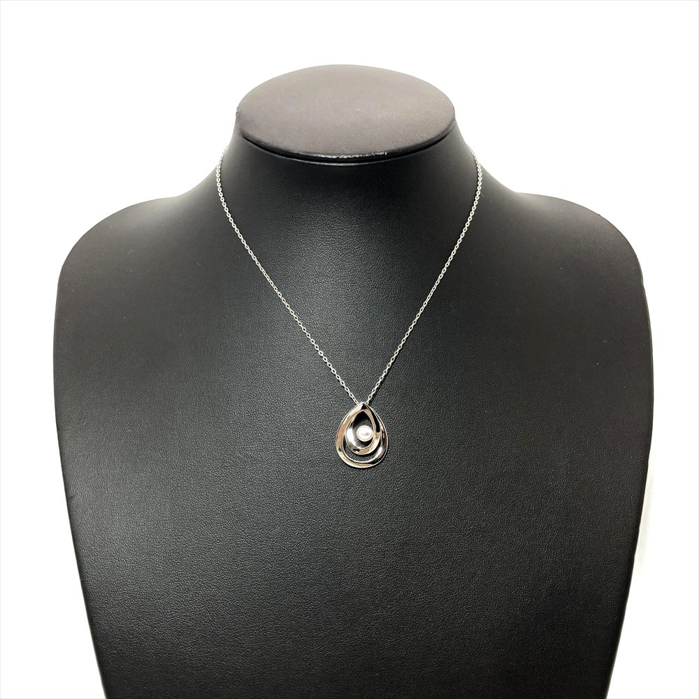 ミキモト MIKIMOTO ペルリータ パール 5.5mm ネックレス シルバー 5.9g