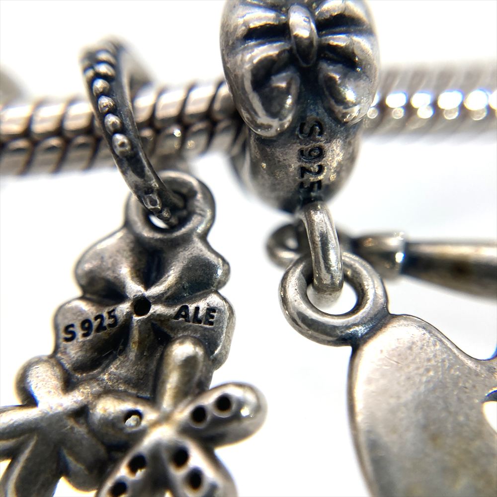パンドラ PANDORA チャーム ブレスレット SV925 26.6g シルバー金具