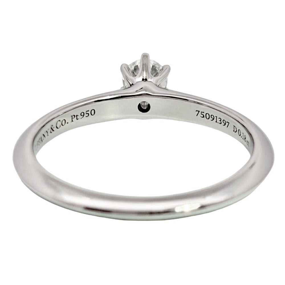 ティファニー Tiffany&Co. ソリティア リング 指輪 ダイヤモンド 0.18