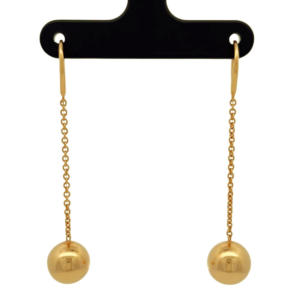 ティファニー Tiffany&Co. ハードウェア ボール ピアス K18PG 4.7g