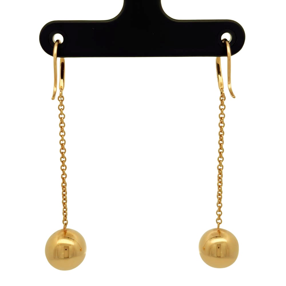 ティファニー Tiffany&Co. ハードウェア ボール ピアス K18PG 4.7g