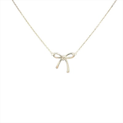 ティファニー Tiffany&Co. ボウ リボンモチーフ ネックレス SV925 2.1g 