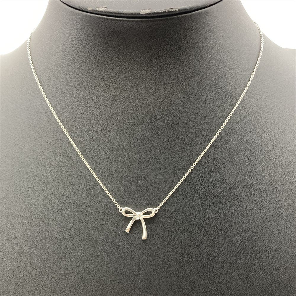 ティファニー Tiffany&Co. ボウ リボンモチーフ ネックレス SV925 2.1g