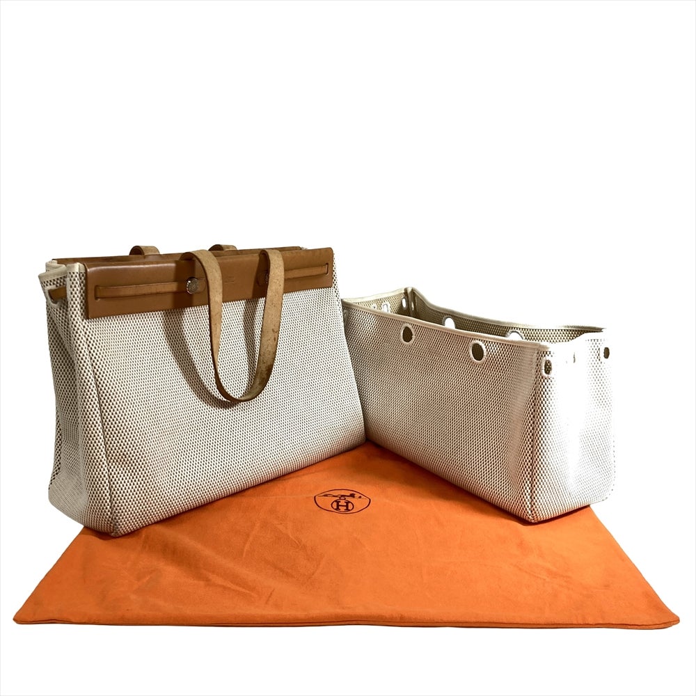 エルメス HERMES エールバッグ カバスGM トートバッグ トワルアッシュ