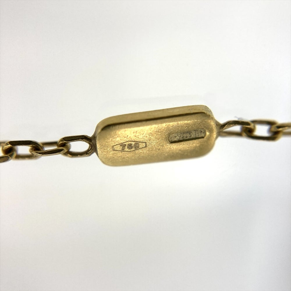 グッチ GUCCI GGロゴ アイコンリング ネックレス K18YG 7.7g イエロー