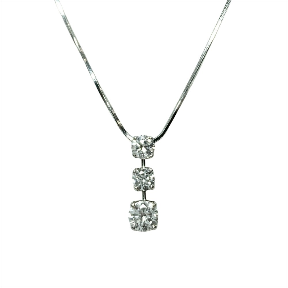 ベリテ VERITE 3連ダイヤ トリロジー ネックレス ダイヤモンド 0.543ct