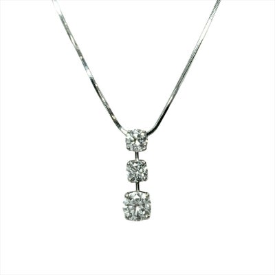 ベリテ VERITE 3連ダイヤ トリロジー ネックレス ダイヤモンド 0.543ct 