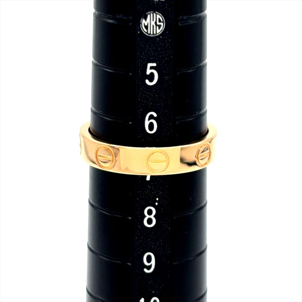 カルティエ Cartier ミニ ラブ リング 指輪 #47 K18PG 3.4g ピンク