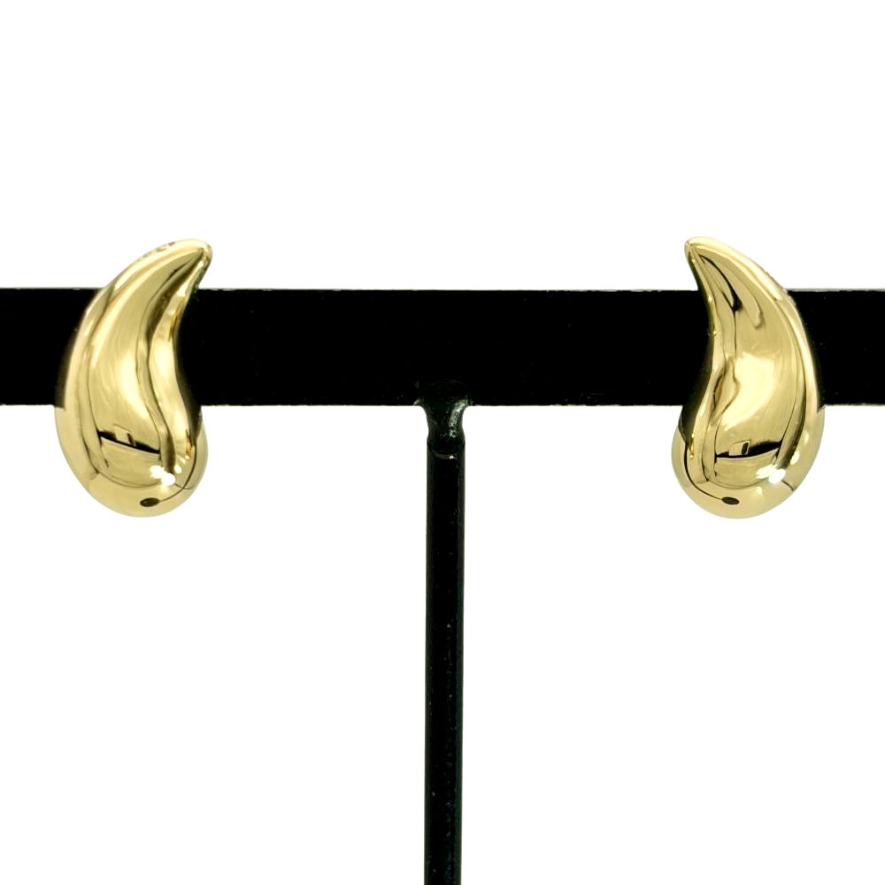 ティファニー Tiffany&Co. ティアドロップ ピアス K18YG 4.2g イエロー