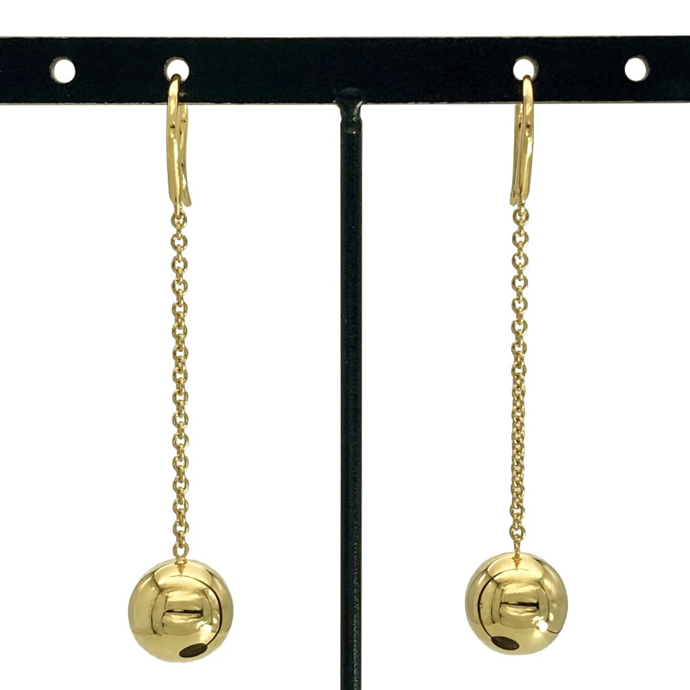 ティファニー Tiffany&Co. ハードウェア ボール ピアス K18YG 4.8g