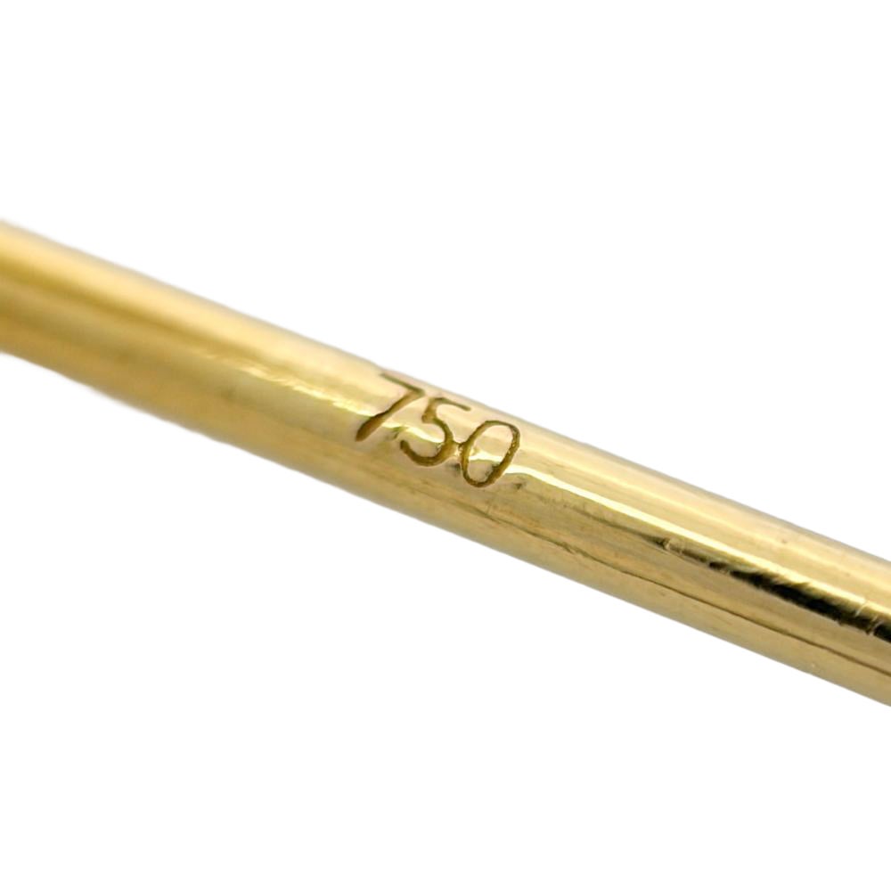 タサキ TASAKI バランス ノート ピアス ダイヤモンド 0.23ct K18PG 3.8