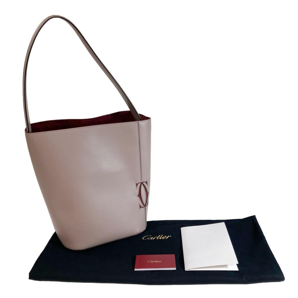 カルティエ Cartier マストC バケット ショルダーバッグ レザー