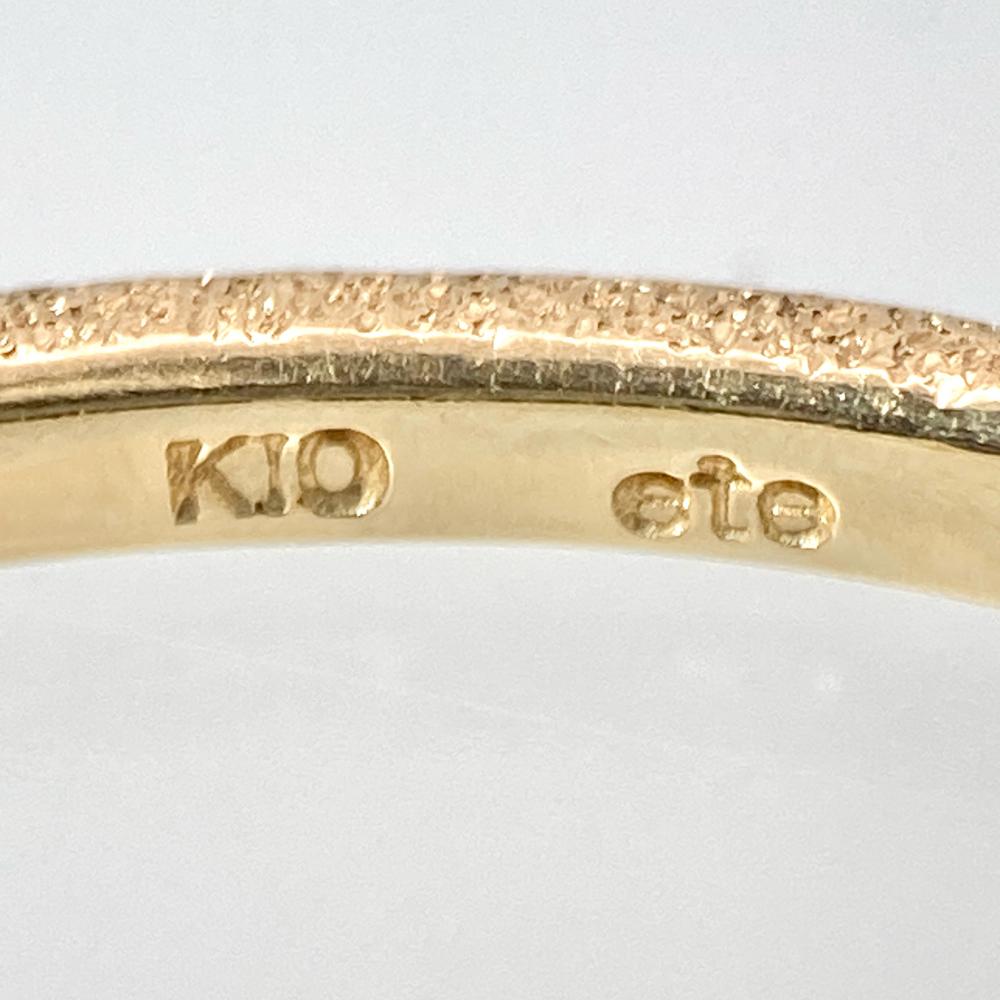 エテ ete クレール カット リング 指輪 約15号 K10PG 0.8g ピンク