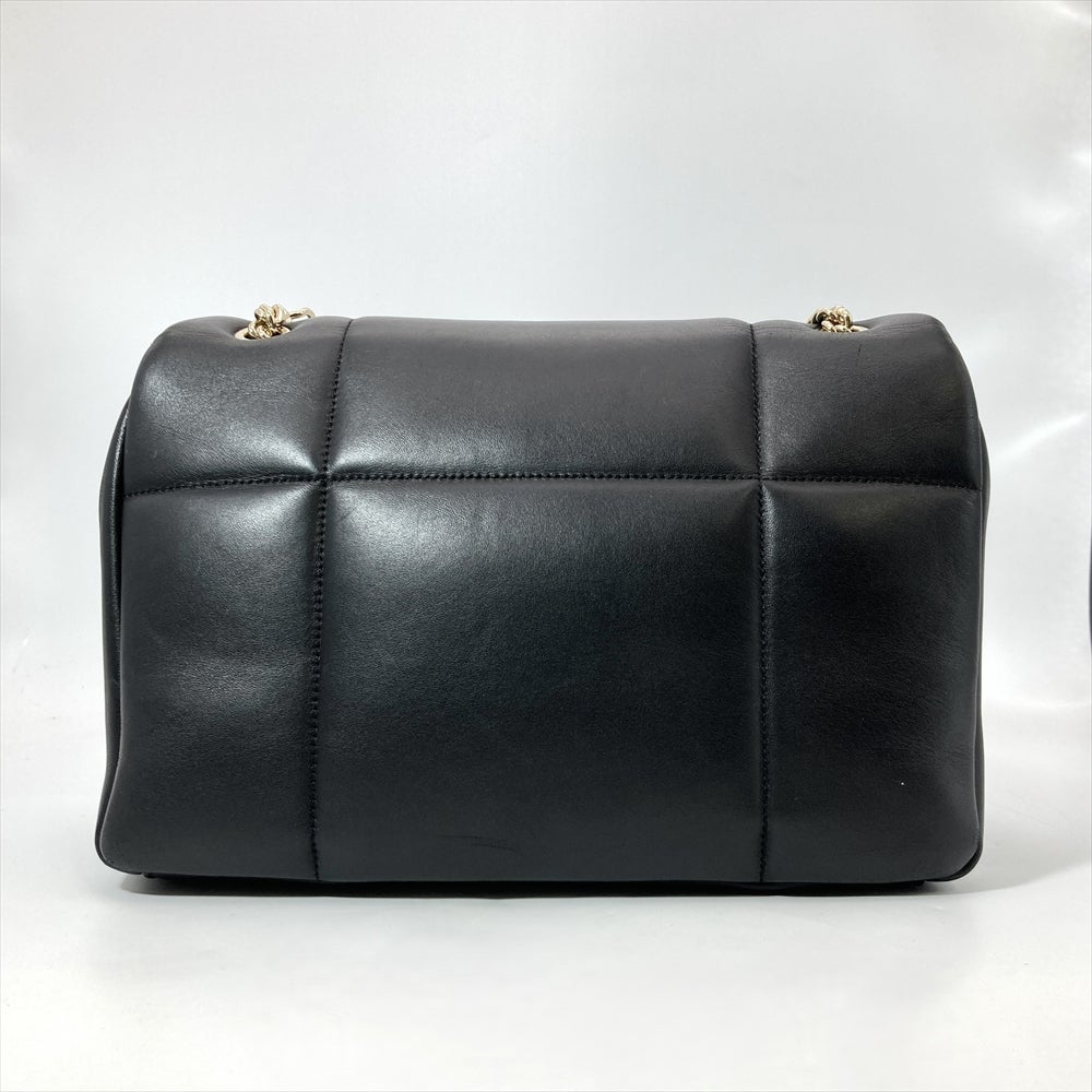 フェラガモ Ferragamo キルティング チェーン ショルダーバッグ レザー