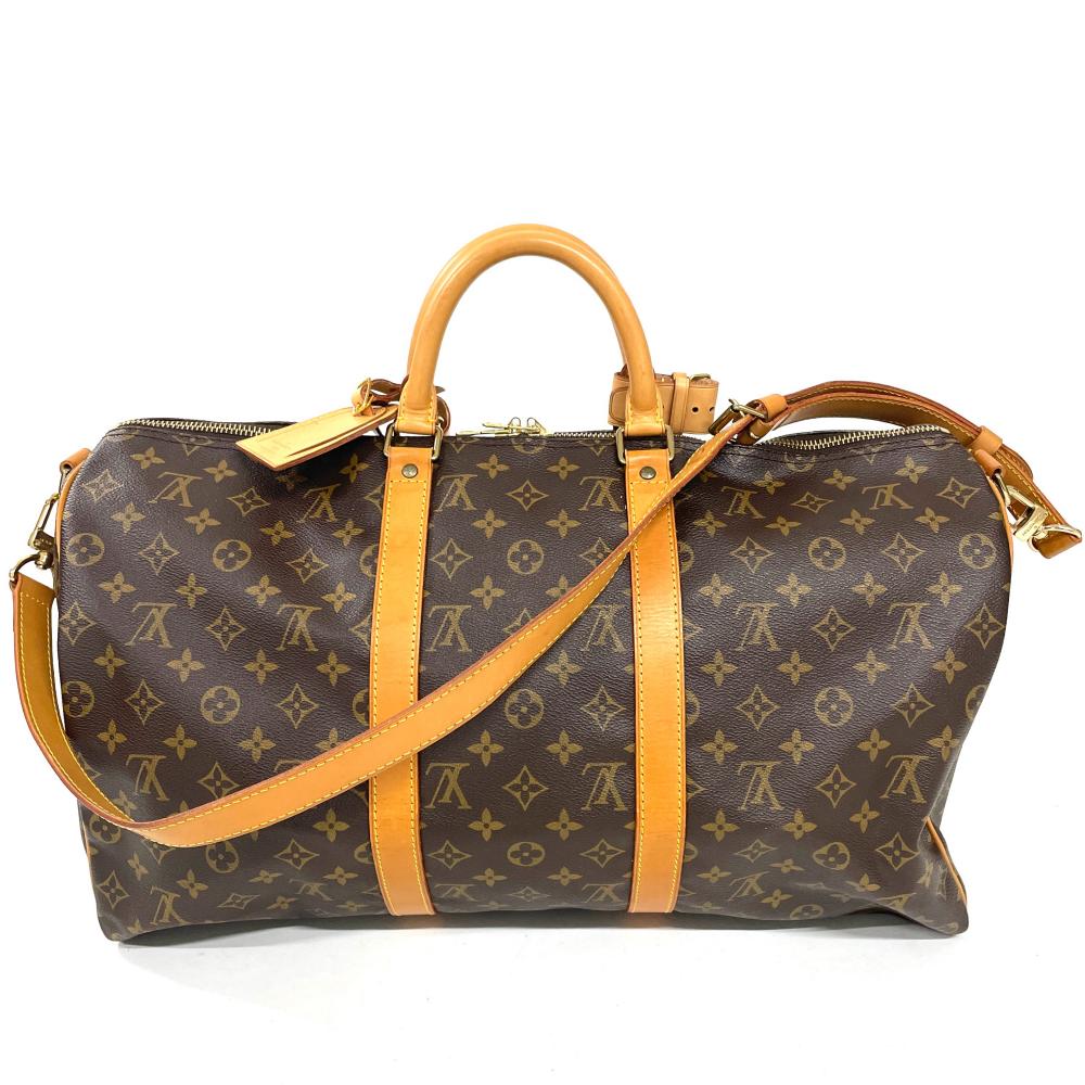 Louis Vuitton ボストンバッグ キーポル55モノグラムキャンバス ルイヴィトン LOUIS VUITTON キーポル 50 バンドリエール ボストン