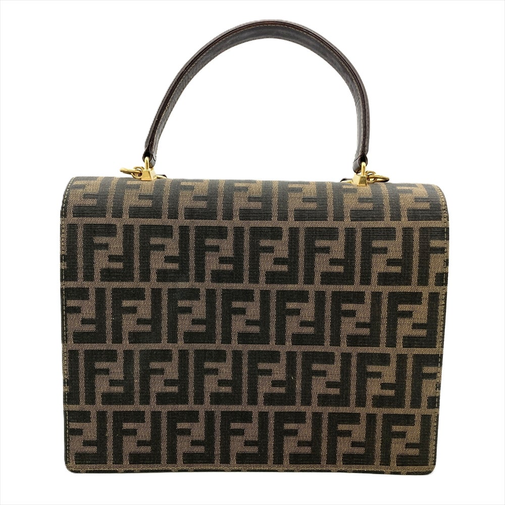 フェンディ FENDI ズッカ ショルダーバッグ キャンバス ブラウン