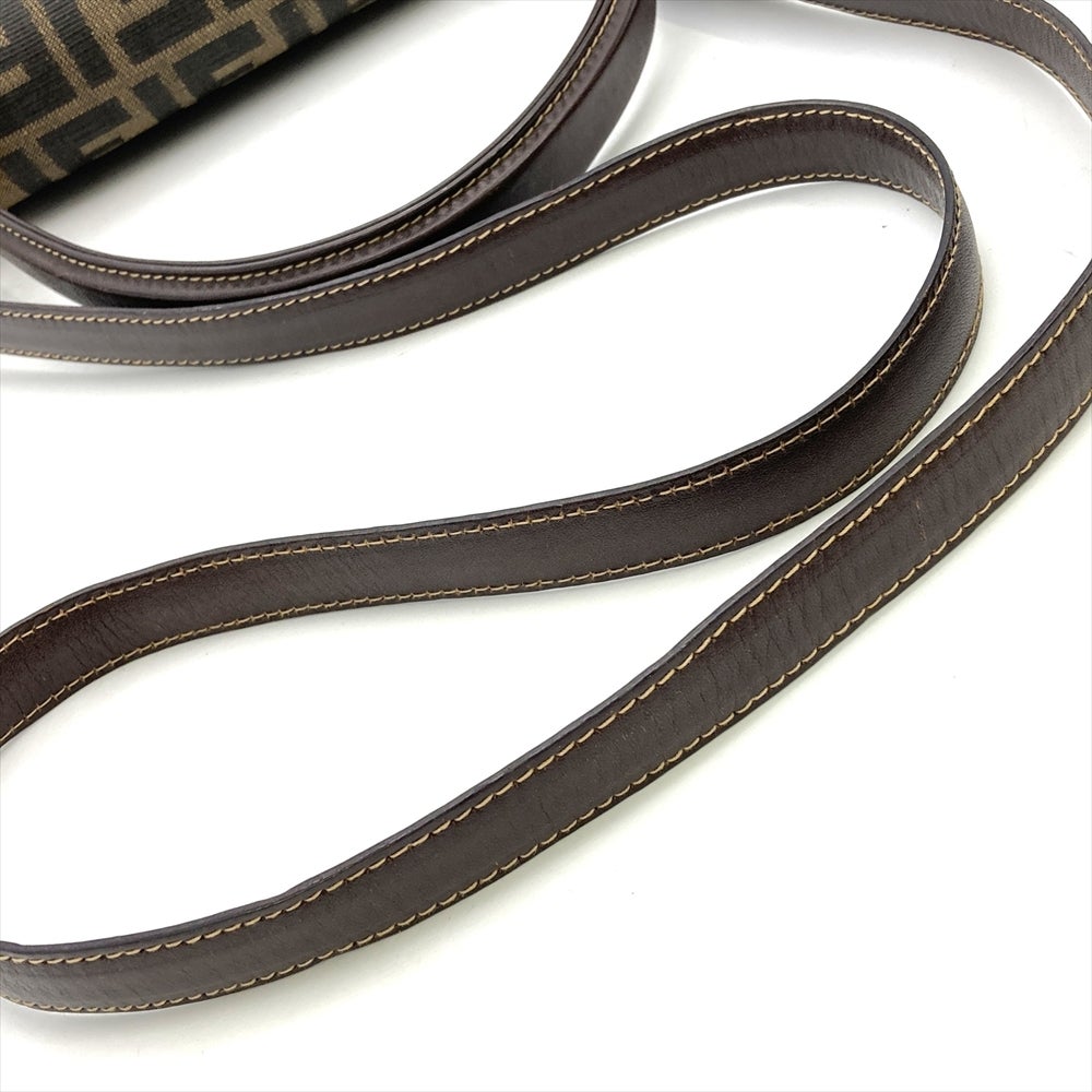 フェンディ FENDI ズッカ ショルダーバッグ キャンバス ブラウン