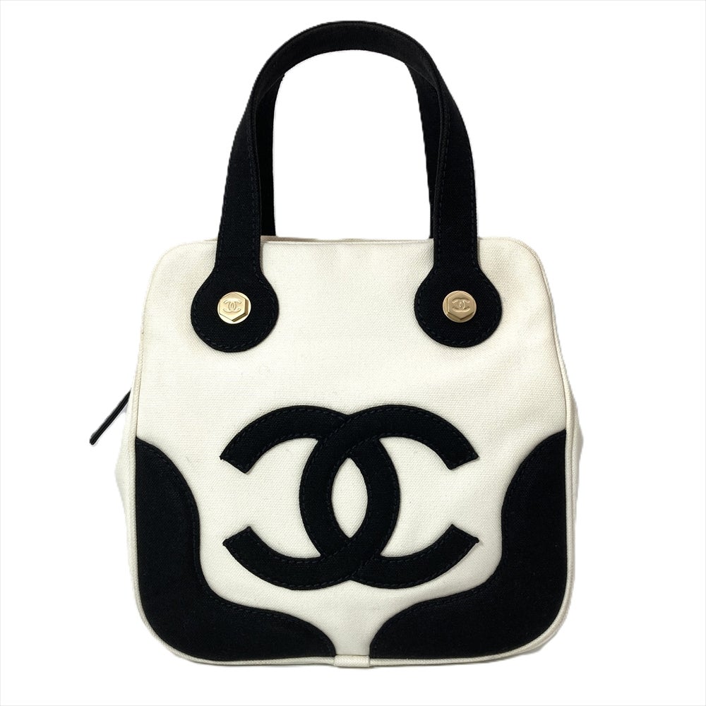 シャネル CHANEL マシュマロバッグ トートバッグ キャンバス ホワイト