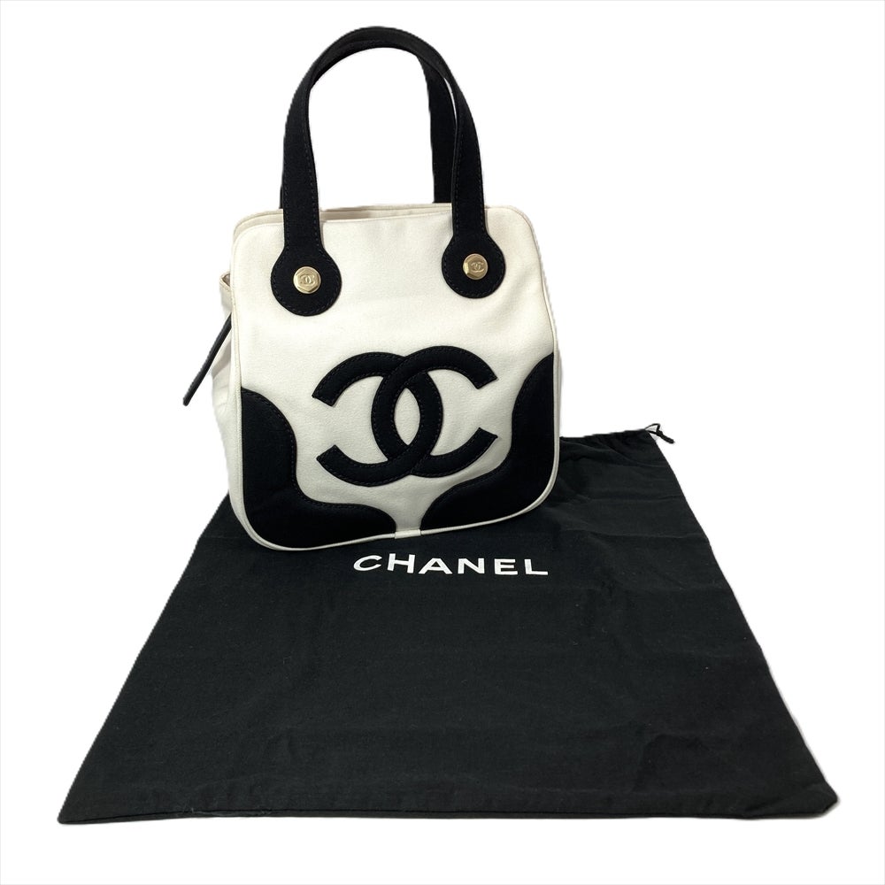 シャネル CHANEL マシュマロバッグ トートバッグ キャンバス ホワイト