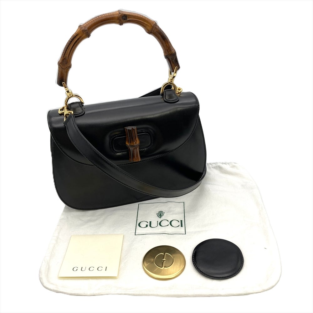 グッチ GUCCI バンブー ハンドバッグ 2WAY レザー 000-12227-0633