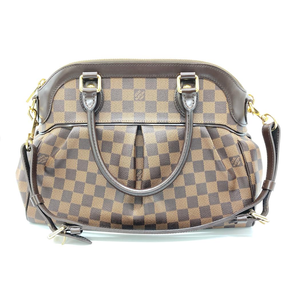 ルイヴィトン LOUIS VUITTON トレヴィ PM ハンドバッグ ダミエ エベヌ