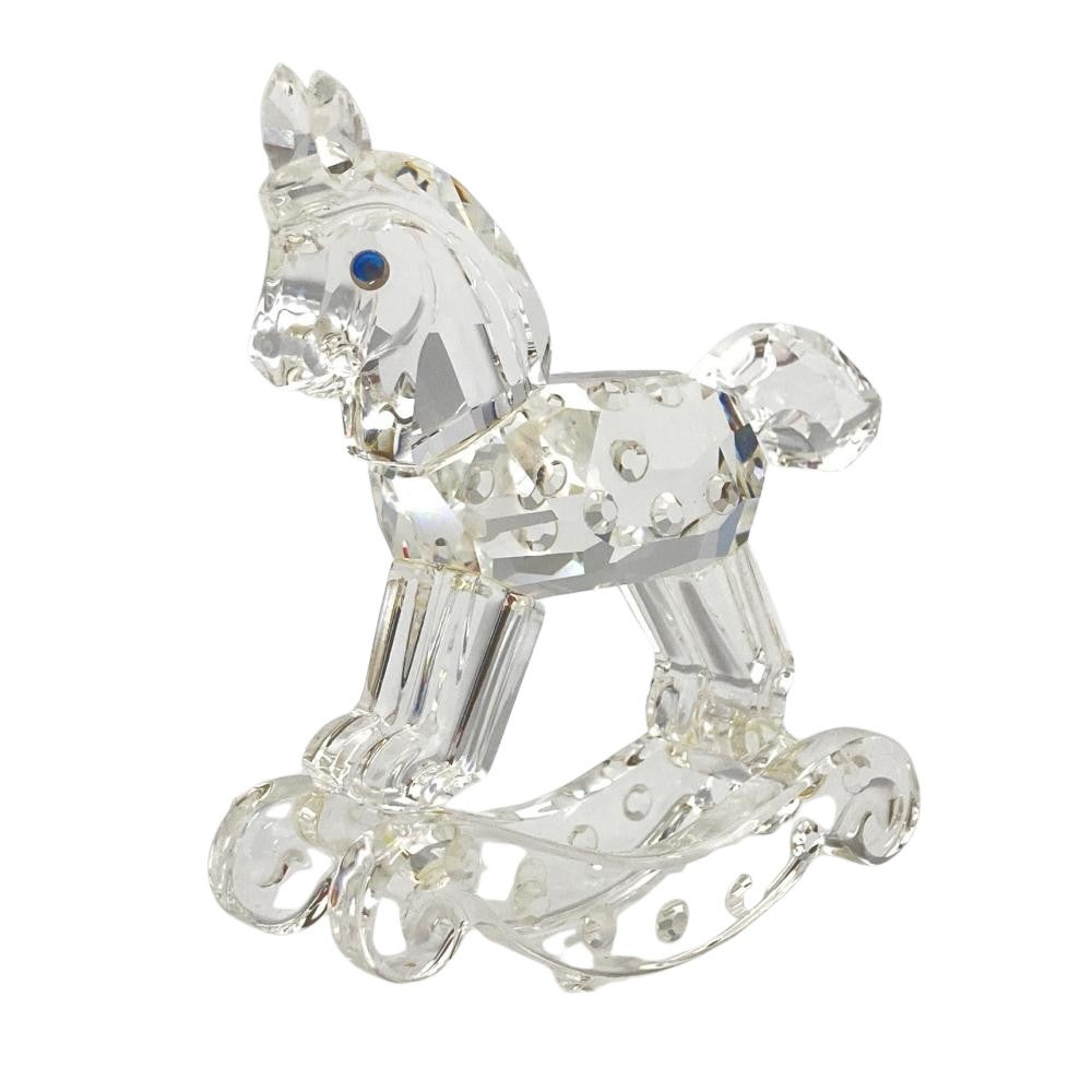 スワロフスキー 木馬 ゴールドコーティング スワロフスキー SWAROVSKI 木馬 Rocking Horse オブジェ 置物 183270