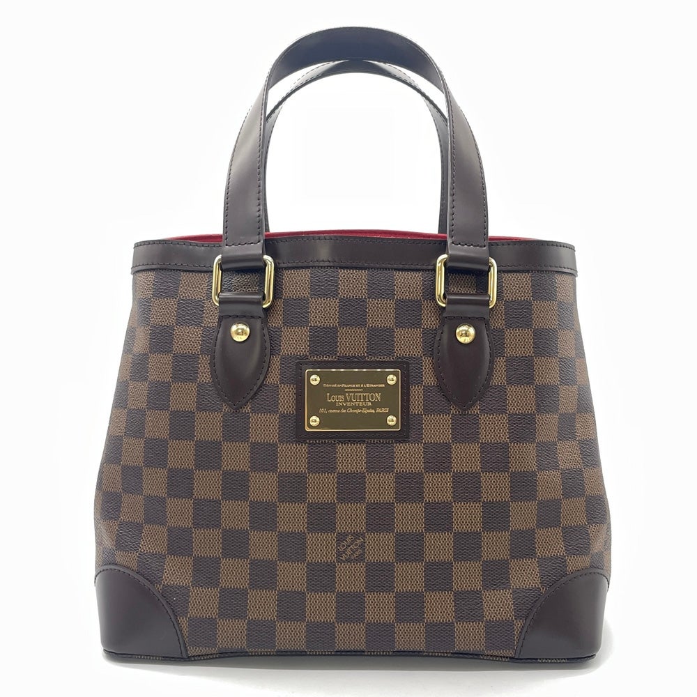 ルイヴィトン　ダミエ　エベヌ　ハムステッドPM　トートバッグ　ブラウン ルイヴィトン LOUIS VUITTON ハムステッド PM トートバッグ ダミエ