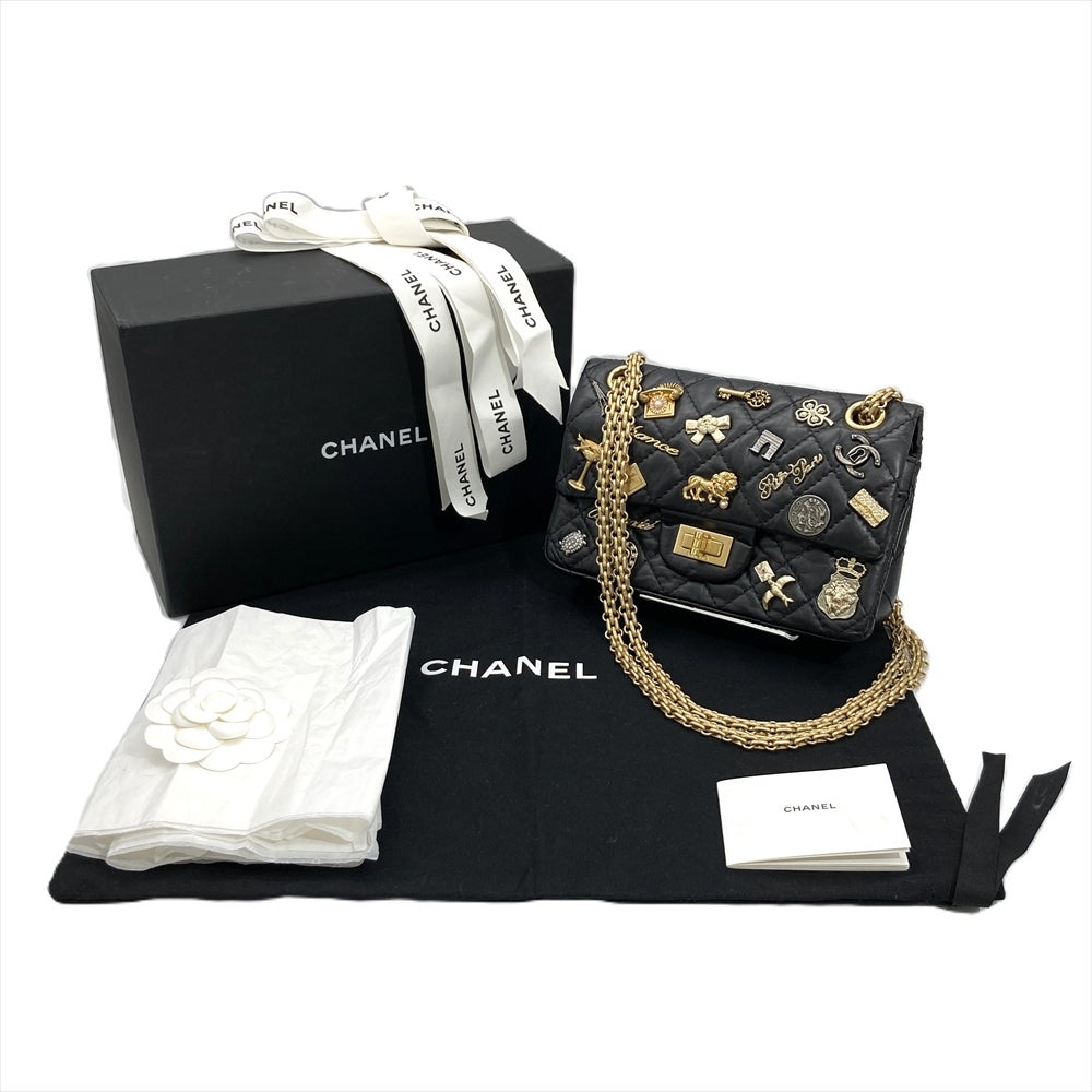シャネル CHANEL マトラッセ 2.55 ミニ ラッキーチャーム ショルダー