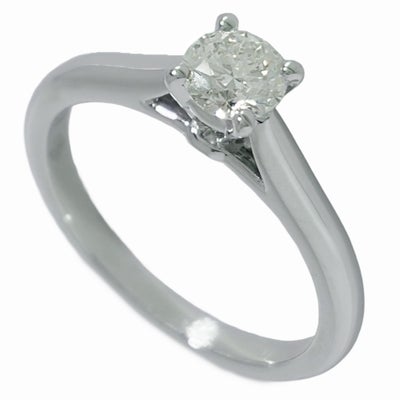 Pt950 ロイヤルアッシャー ダイヤモンド 0.25ct F VS1 リング GSTV 