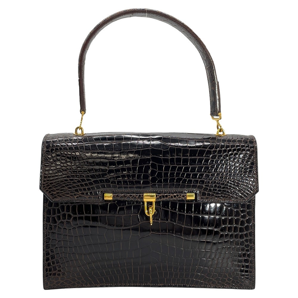 エルメス HERMES クロコダイルハンドバッグ エルメス クロコダイル