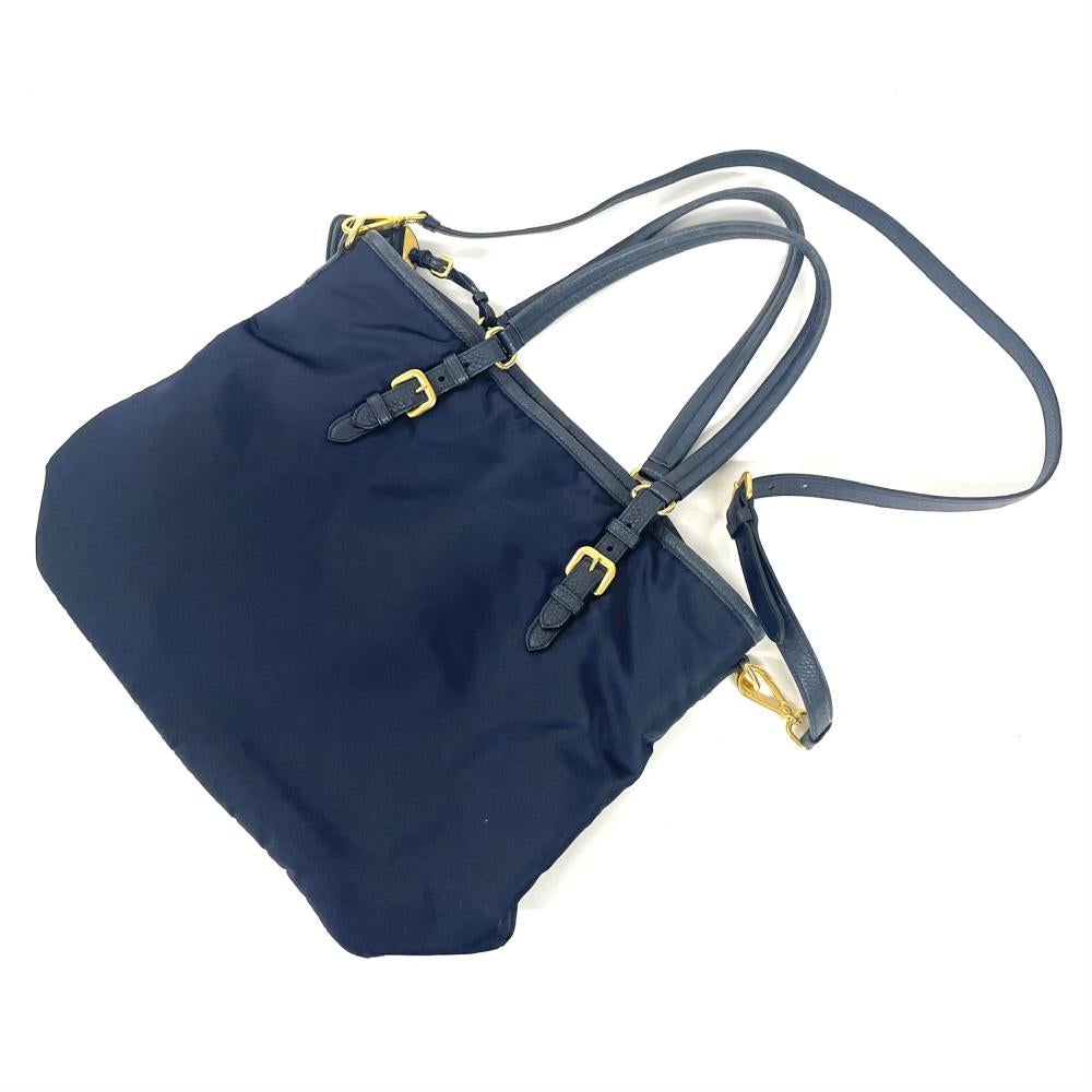 プラダ PRADA トートバッグ ナイロン BR4997 ネイビー【中古