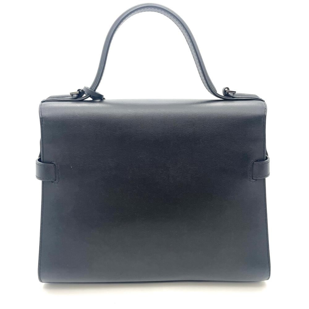デルヴォー DELVAUX タンペート MM ハンドバッグ レザー ブラック
