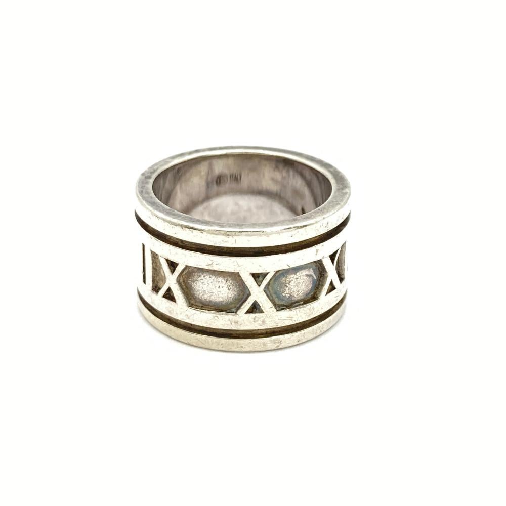 ティファニー Tiffany&Co. アトラス ワイド リング 指輪 約8号 SV925