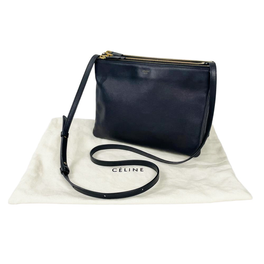 セリーヌ CELINE トリオ ラージ TRIO LARGE ショルダーバッグ レザー