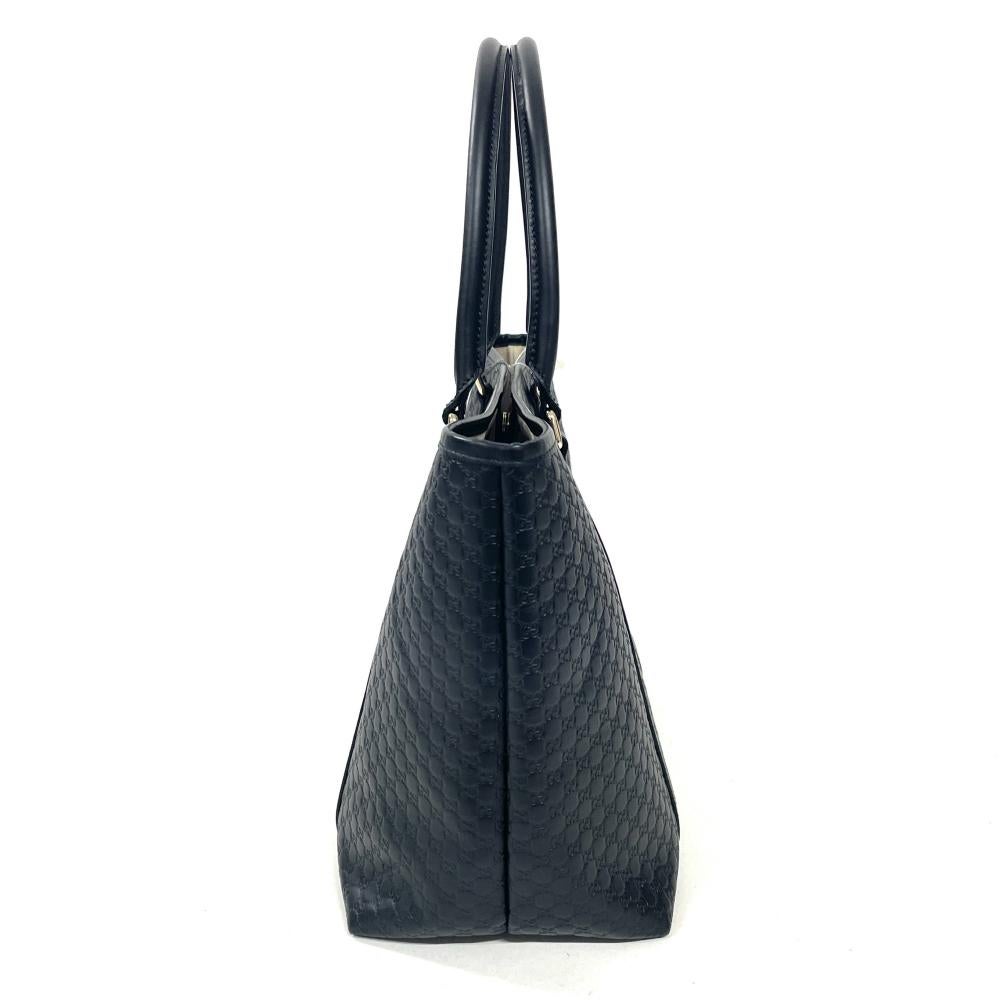 グッチ GUCCI トートバッグ グッチシマ 449647 ブラック【中古
