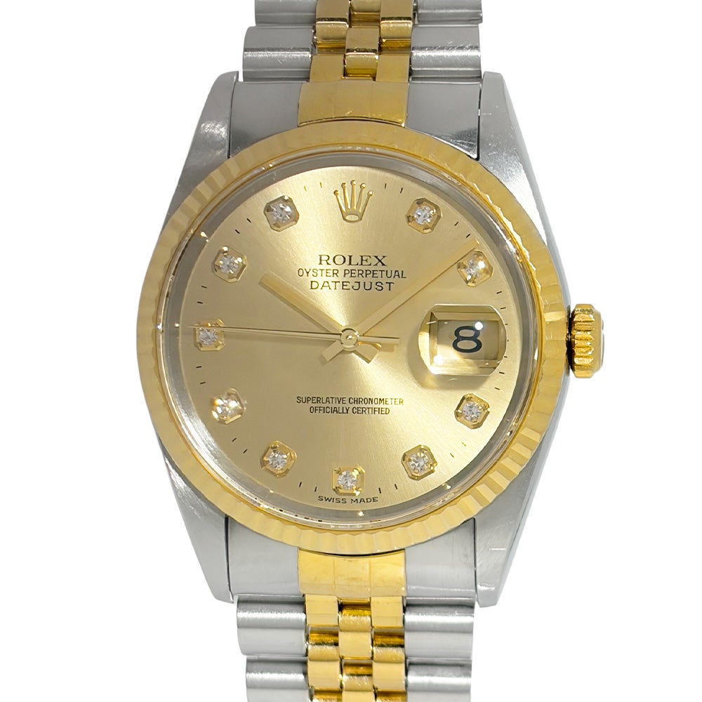 ロレックス ROLEX 16233 デイトジャスト E番 腕時計 シャンパン文字盤