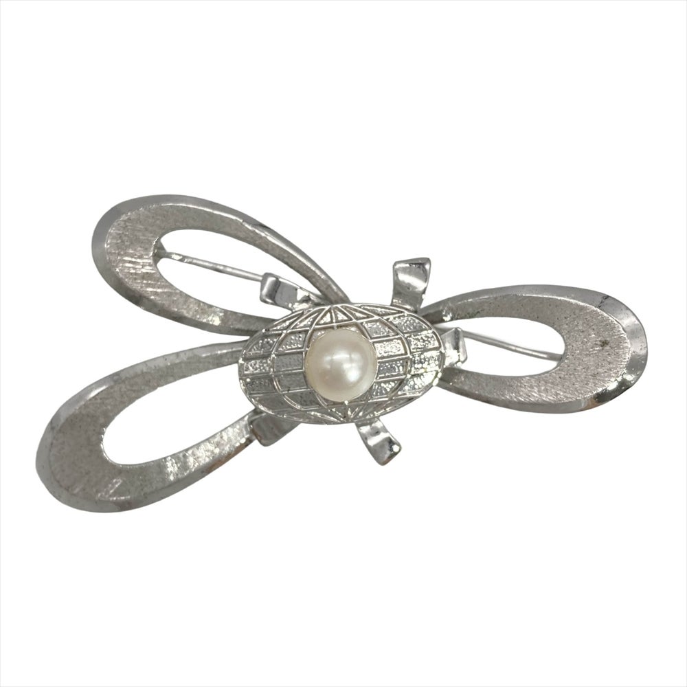 ミキモト MIKIMOTO パール 約5.6mm ブローチ シルバー 7g 真珠【中古