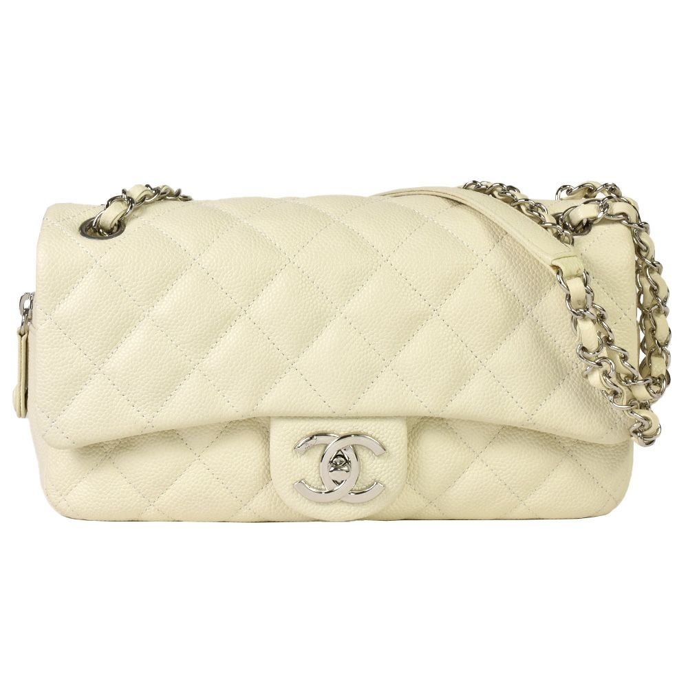 シャネル CHANEL マトラッセ ショルダーバッグ キャビアスキン オフ