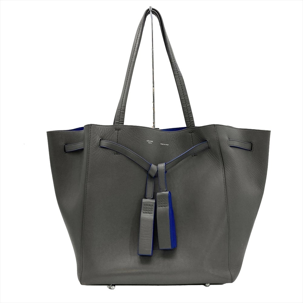cloe様CELINE セリーヌ カバファントム トートバッグ タッセルトート セリーヌ CELINE カバファントム タッセル トートバッグ レザー グレー