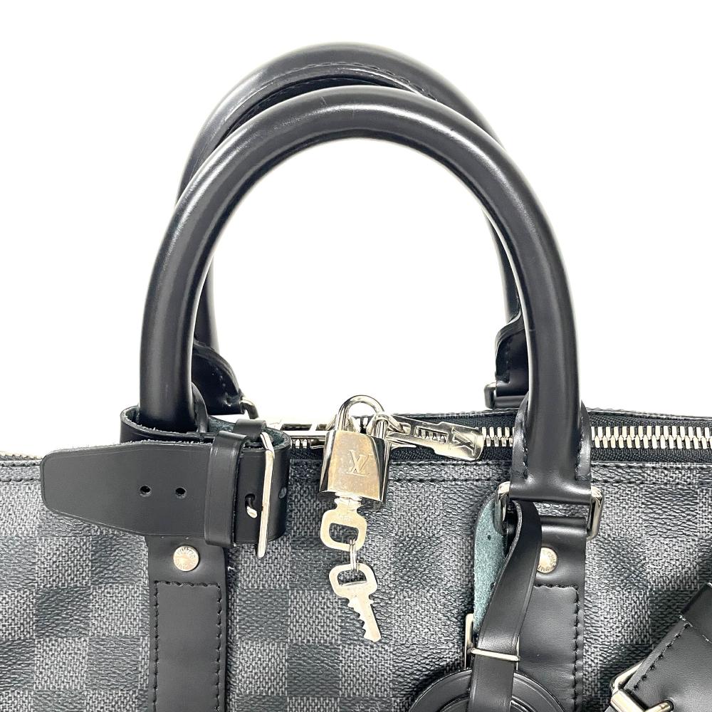 ◆超美品◆ルイヴィトン キーポル45 ダミエ ブラック ボストンバッグ ルイヴィトン LOUIS VUITTON キーポル 45 バンドリエール ボストン