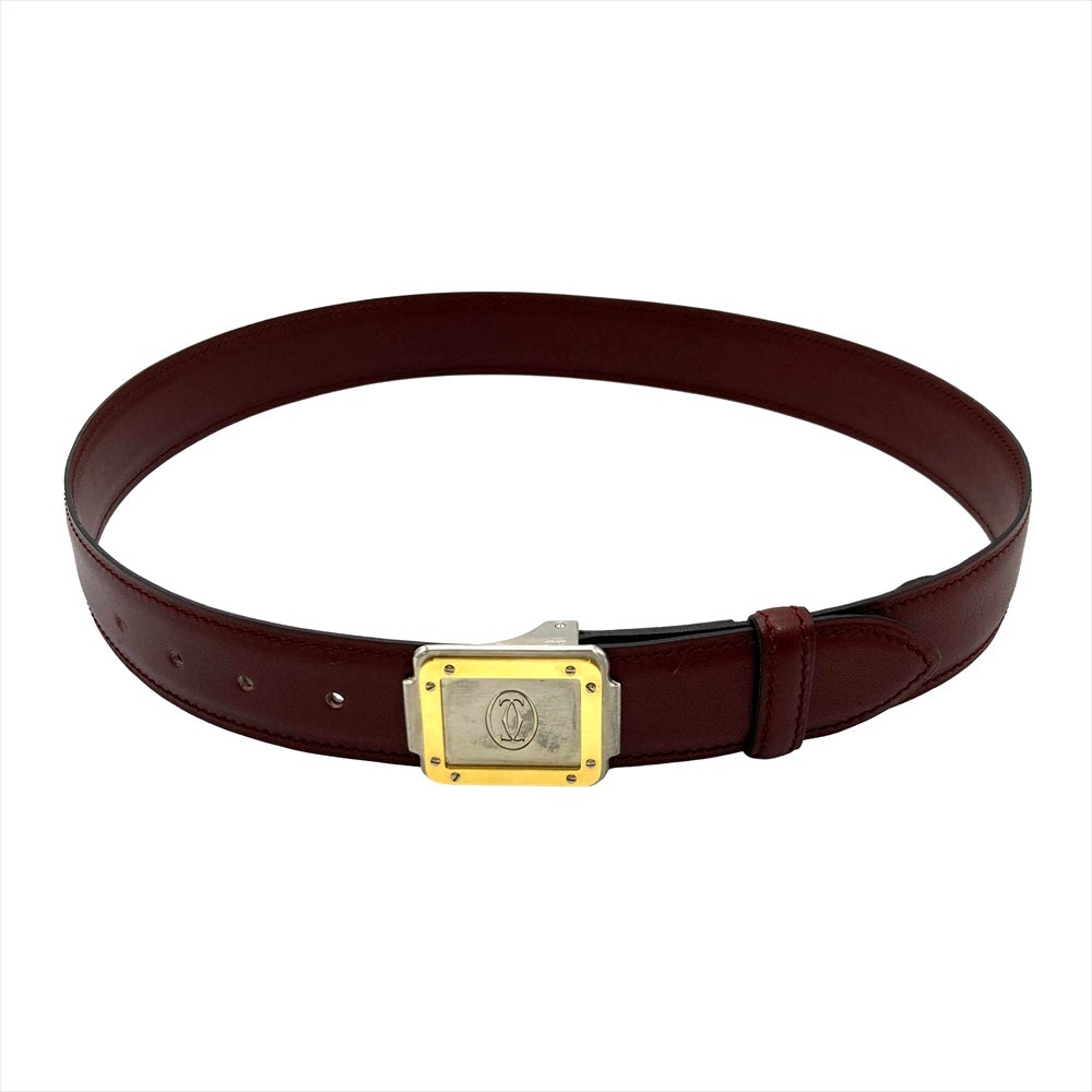 カルティエ Cartier マスト ドゥ カルティエ サントス ベルト 本革