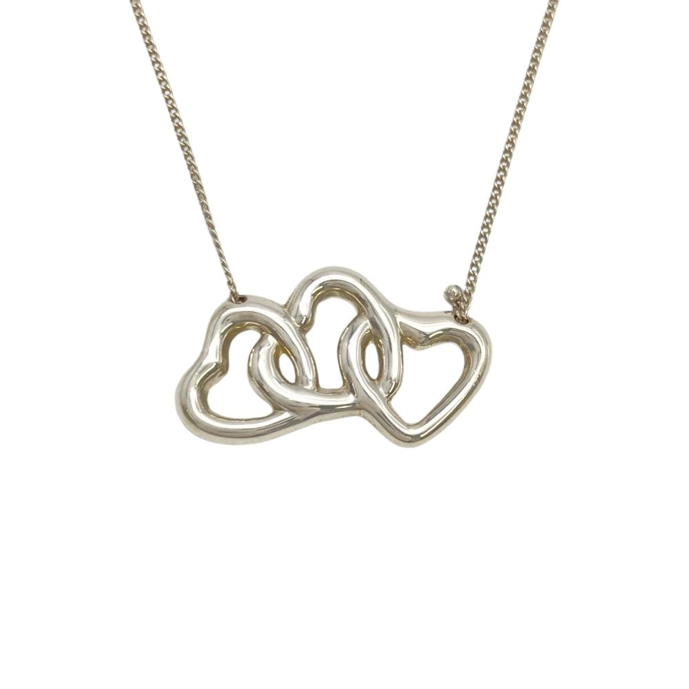 ティファニー Tiffany&Co. トリプルハート ネックレス SV925 3.6g