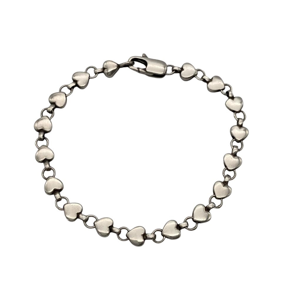 ティファニー Tiffany&Co. パフハート ブレスレット SV925 11.1g
