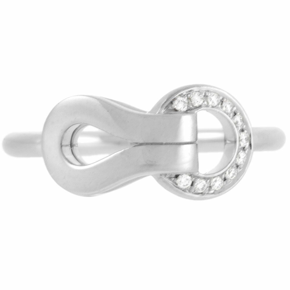 カルティエ Cartier アグラフ リング 指輪 ダイヤモンド #48 K18WG 2.6