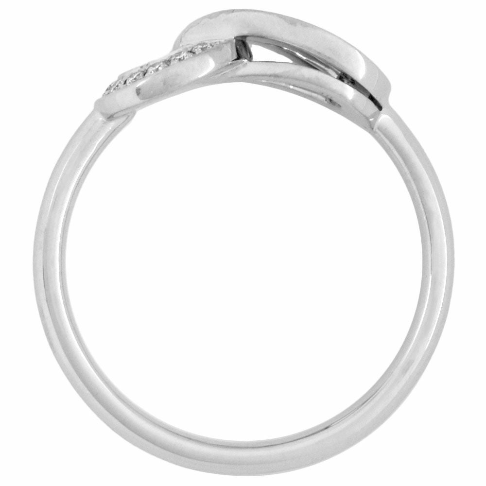 カルティエ Cartier アグラフ リング 指輪 ダイヤモンド #48 K18WG 2.6
