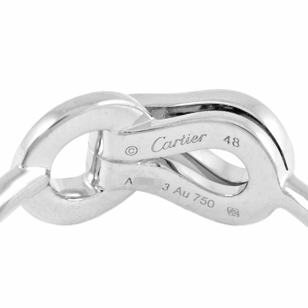 カルティエ Cartier アグラフ リング 指輪 ダイヤモンド #48 K18WG 2.6