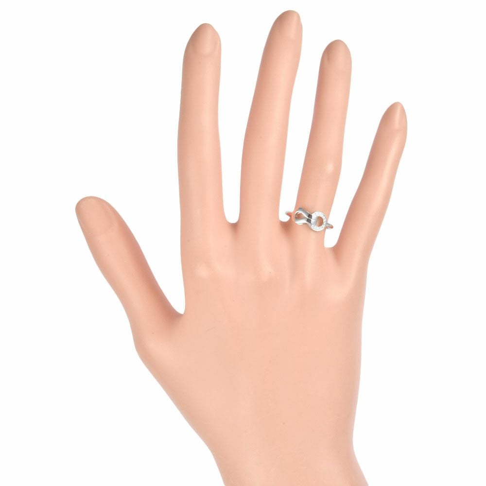 カルティエ Cartier アグラフ リング 指輪 ダイヤモンド #48 K18WG 2.6