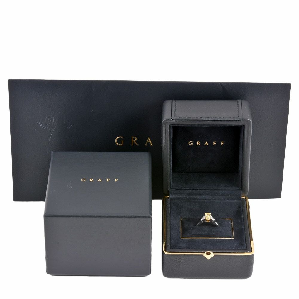 グラフ GRAFF プロミス リング 指輪 イエローダイヤモンド 1.06ct 約10