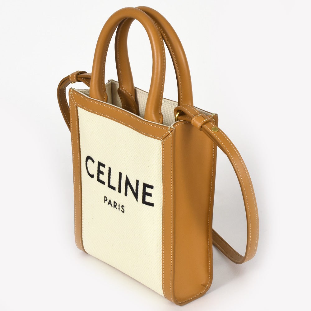 【未使用品】セリーヌ　ヴァーティカルカバ　トートバッグ　購入時のレシート有 セリーヌ CELINE ミニ バーティカルカバ ショルダーバッグ 2WAY